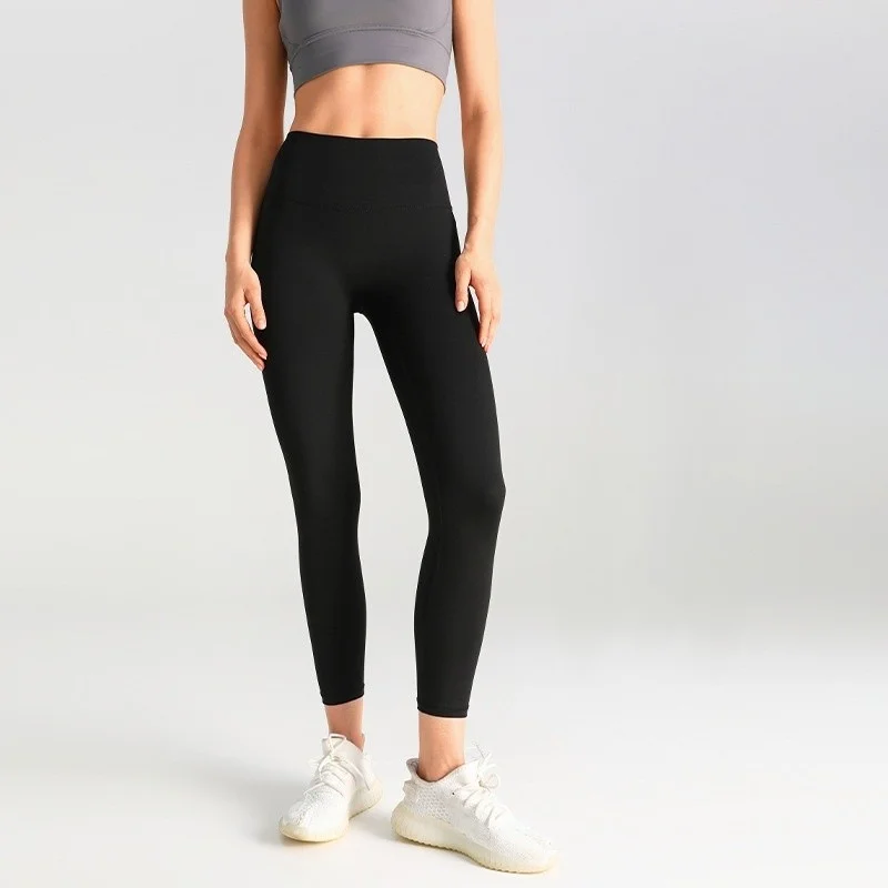 요가 팬츠 플러스 사이즈 여성 섹시 레깅스 여성 요가복 실버 가을 확장 사이즈 하이 미드 드레이프 스무스 타이드 버톡 와인 레드