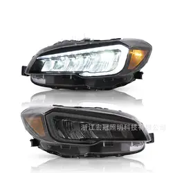 Car Headlight Assembly Streamer Turn Signal Indicator For Subaru WRX 2015-2017 DRL Daytime Running Light LED Head Lamp