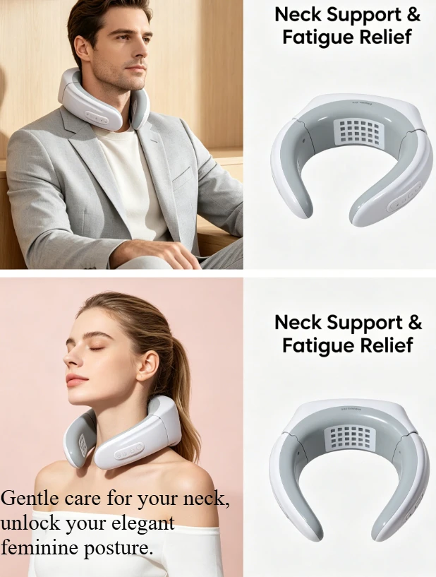 Neck Wearable Medical Grade Laser Therapy Device with 72 Diodes, 650nm for Blood Pressure & Lipid Care