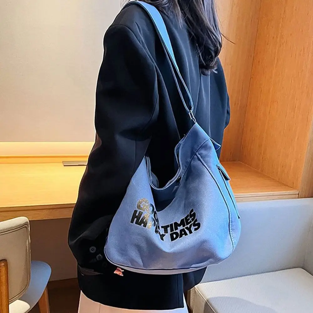 Fashion Women Large Lapacity Canvas Shoulder Bags Student Crossbody Bag Casual Handbags Tote Bag