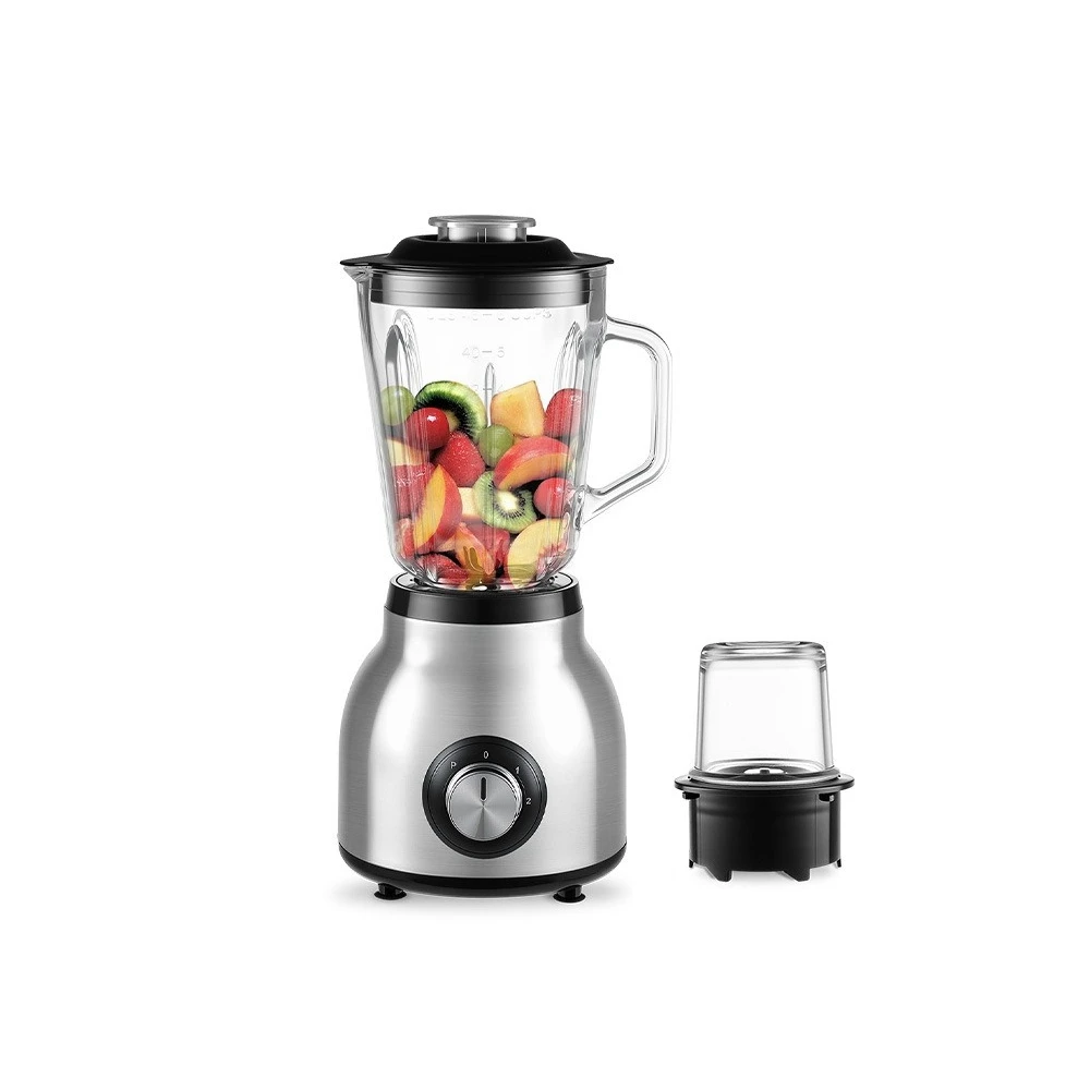 Household stainless steel bottom glass large cup juicing and grinding two-in-one juicer
