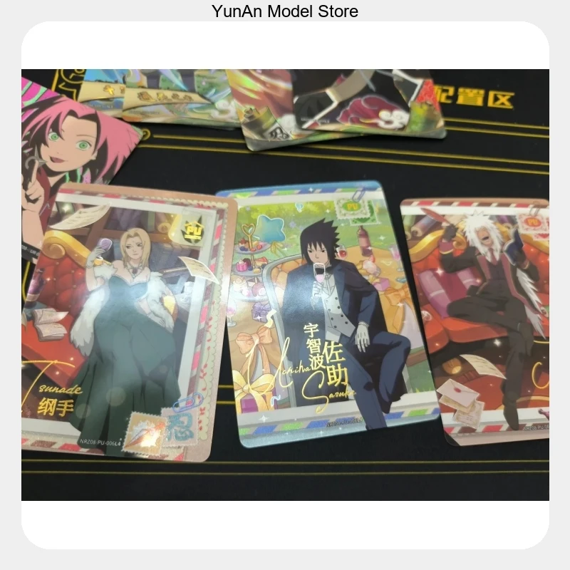 Birthday Christmas Gift KAYOU Genuine Naruto Cards Box Anime Figure Card Booster Pack Sasuke Collection Flash Card