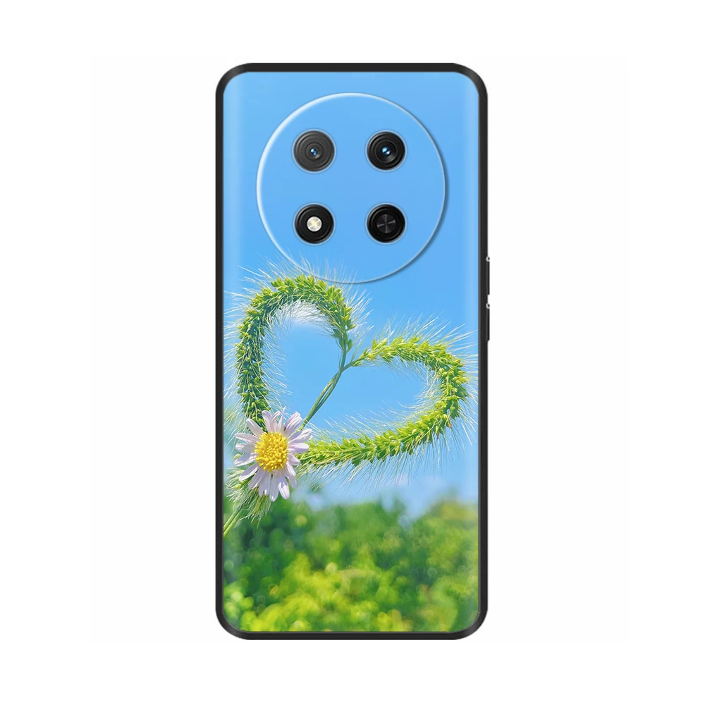 حافظة لهاتف Honor X9c 5G 2024 حافظة على شكل فراشة على شكل قلب لهاتف هواوي هونور X9c X9 C غطاء خلفي من السيليكون الناعم كابا