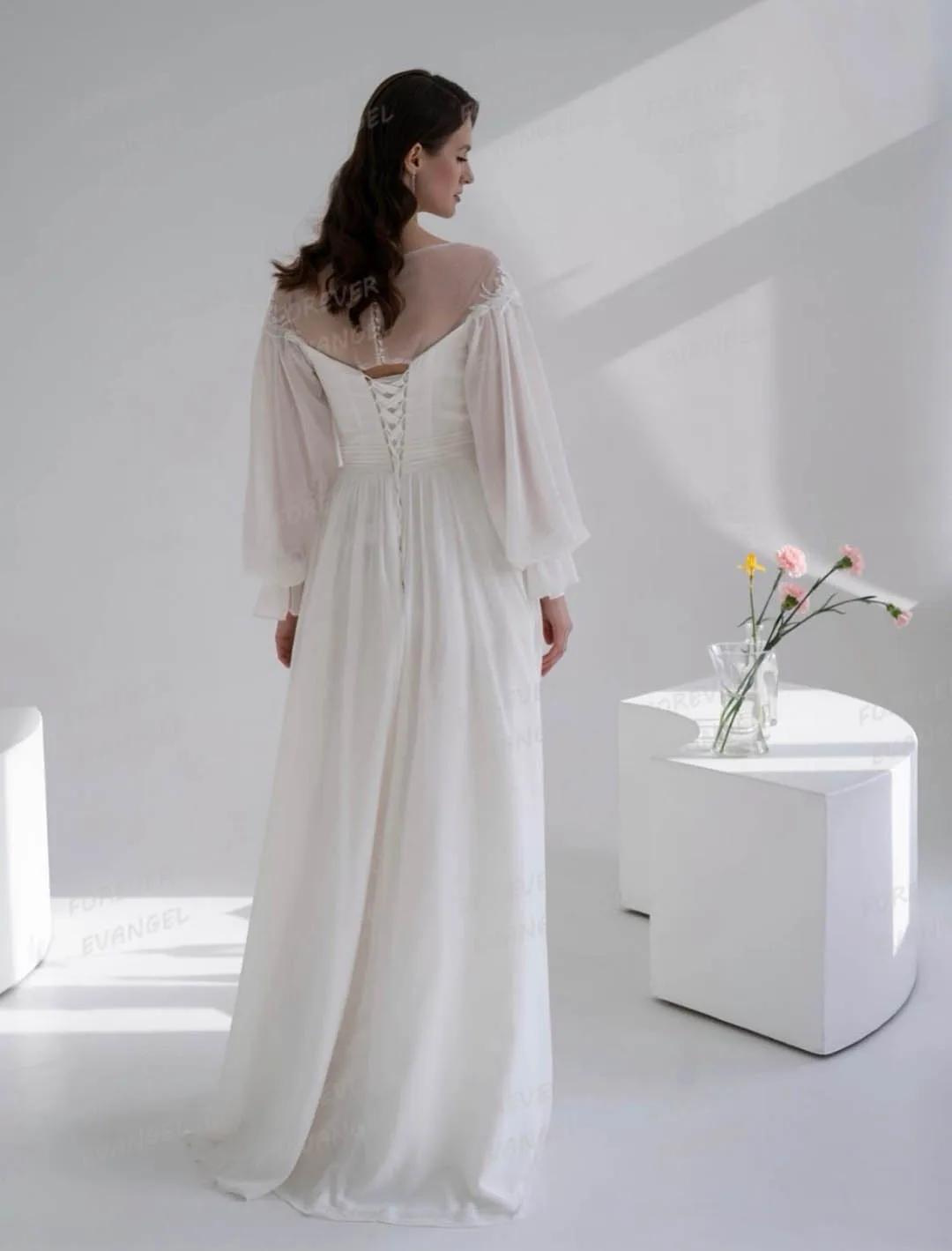 Eenvoudige A-lijn Trouwjurken Vrouw Sweetheart Zachte Lange Mouw Bruid Toga Prinses Formele Aangepaste Vestidos De Novia 2026