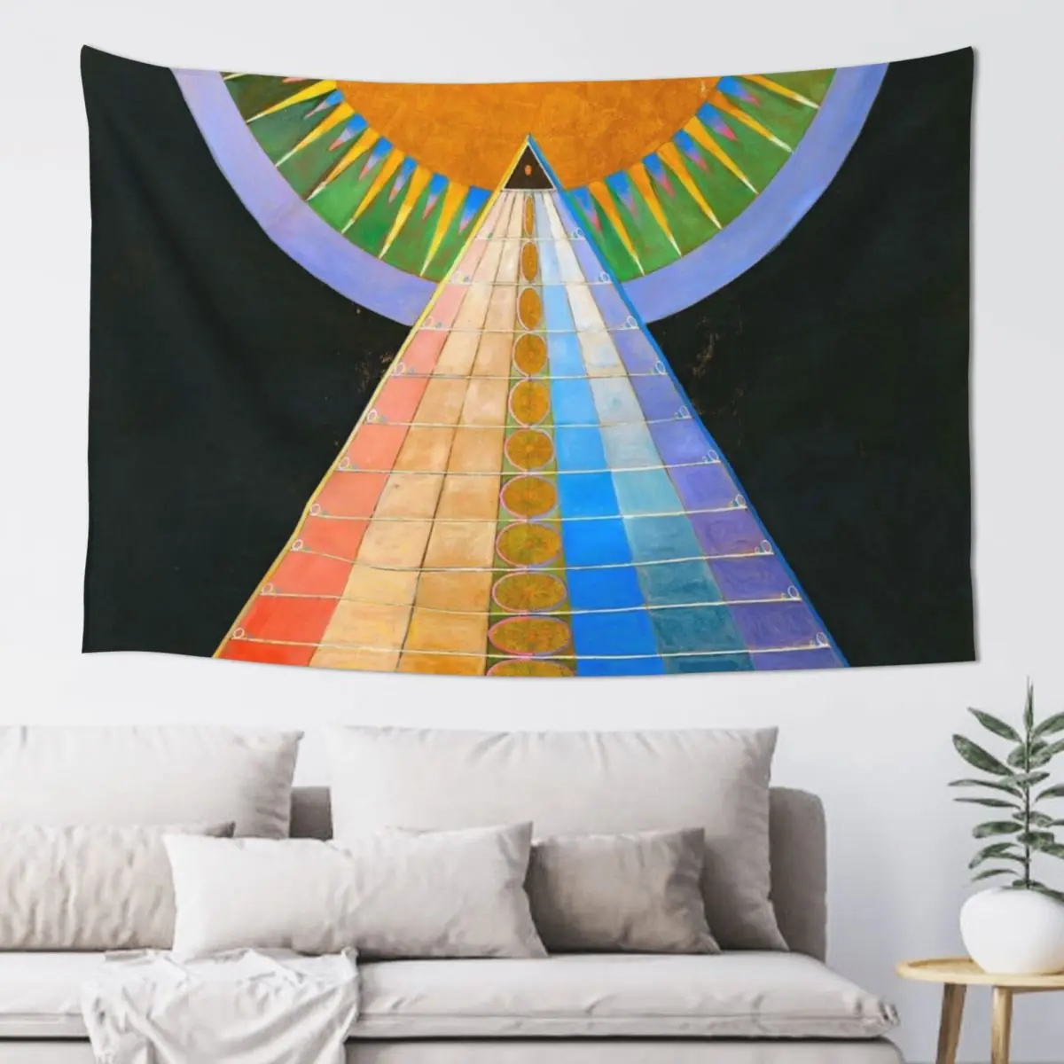 

Altarpiece No. 1, Group X - Hilma af Klint Tapestry Bedroom Decor Aesthetic Cute Room Things House Decoration Tapestry