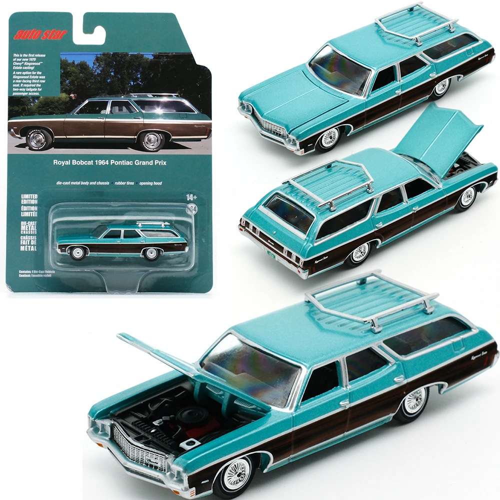 1/64 M2 Machines Alloy Cars Models Diecast 1:64 Diecasts AW Auto World Pontiac Hidden Version Pot Truck Kids Toys Car Collection