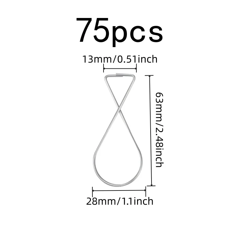75 pcs Ceiling Grid Hangers, Easy Install No Tools and Fits Mineral Fiber Grid, ideal for School Classroom Decor