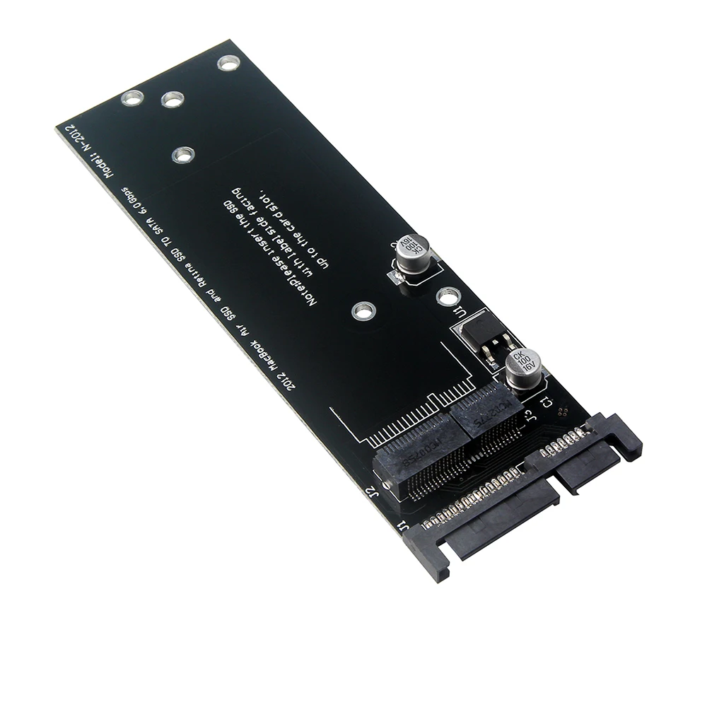 SATA do 2012 MacBook Air A1465 A1466 SSD karta konwertująca karta Riser karta SATA 6gbps do 2012 Macbook Air SSD i Retina SSD