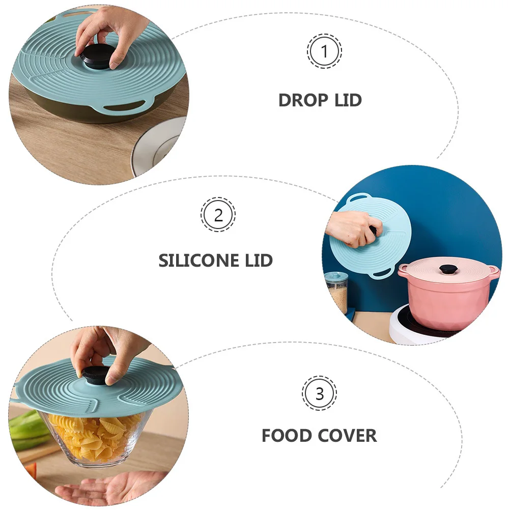 

Silicone Lid Reusable Airtight Food Wrap Lid For Bowl Cup Container Leakproof Kitchen Storage Cover Heat Insulation Stretchable