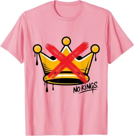 لا الملوك احتجاج العلم علامة-مضحك القتال القليل تي شيرت مضلع مقاومة تكرار لا أمل دون هوب Y2k الساخرة قائلا المحملة الأعلى