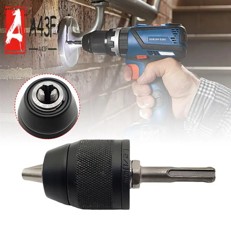 

A43F-1/20-20UNF Drill Chuck Quick Change Adapter SDS-Plus Shanks 1/4Inch Hex Square Fit Rotarys Hammer Easy Install