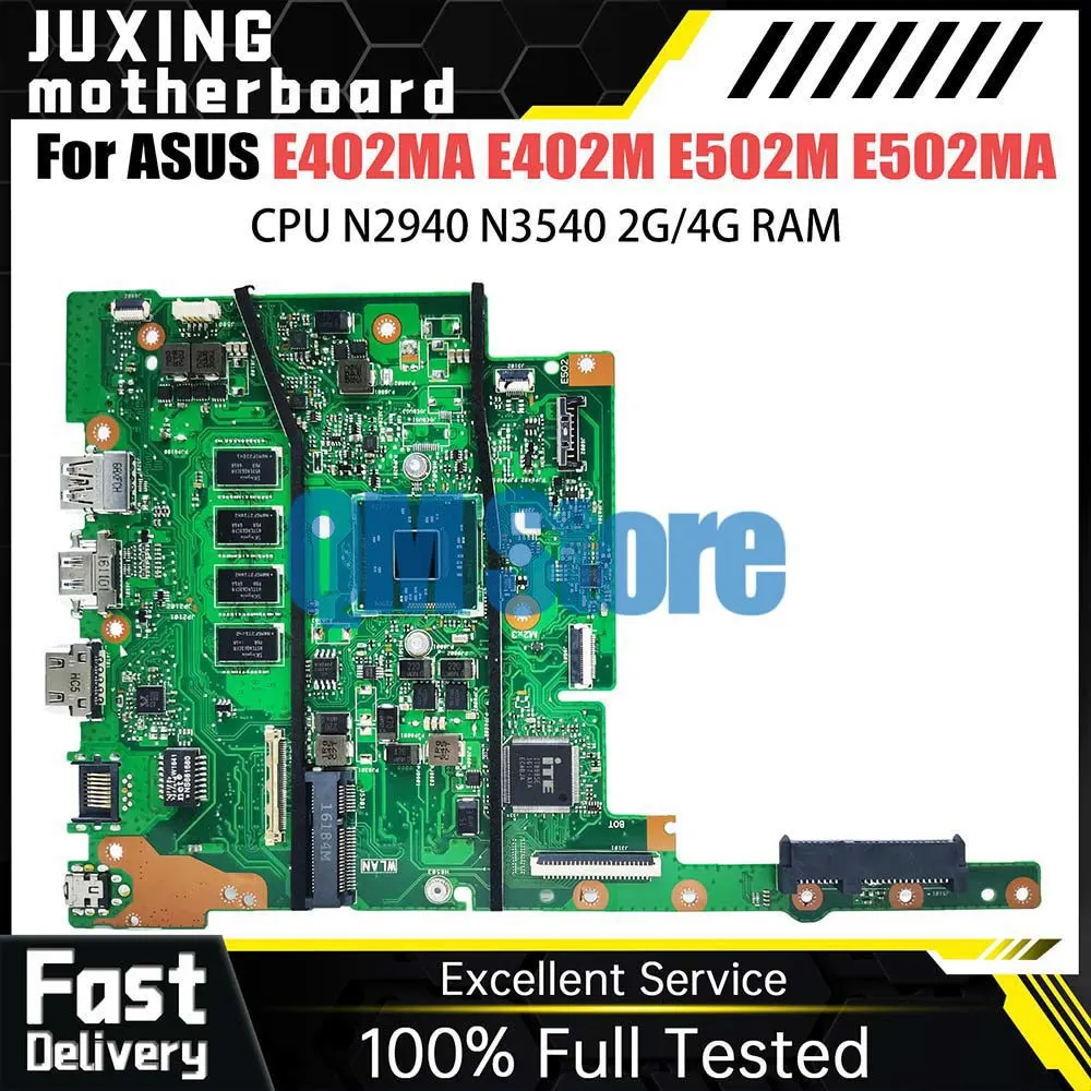 Notebook-Mainboard für Asus E402MA F402MA X402MA F502MA X502MA L402MA L502MA Laptop-Motherboard N2840 N4200 2G 4G RAM 0G SSD