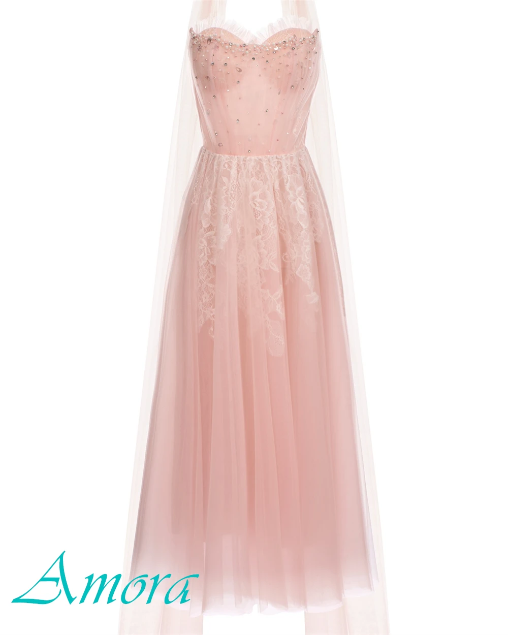 

Customized Exquisite Organza A-Line Evening Dress Luxury Beading Prom Dresses Delicate Crystal Special Occasion Gowns