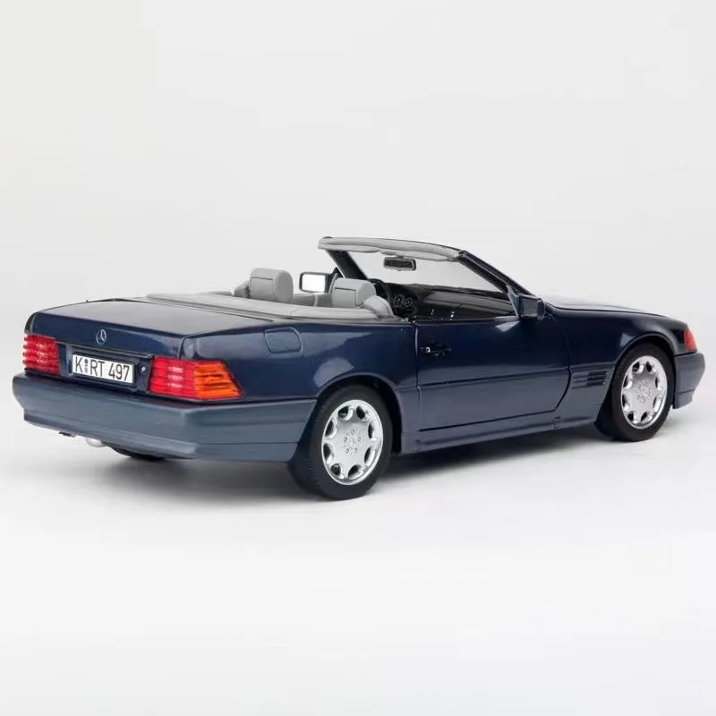 NOREV 1/18 For Mercedes-Benz 500SL 1989 Model Car Diecast Metal Boys Birthday Gifts Hobby Display Collection Ornaments Blue