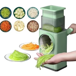 WHDPETS Manual Drum Vegetable Cutter Hand-crank Multifunction Food Processor Fruit Potato Chili Grater Slicer Kitchen Gadgets