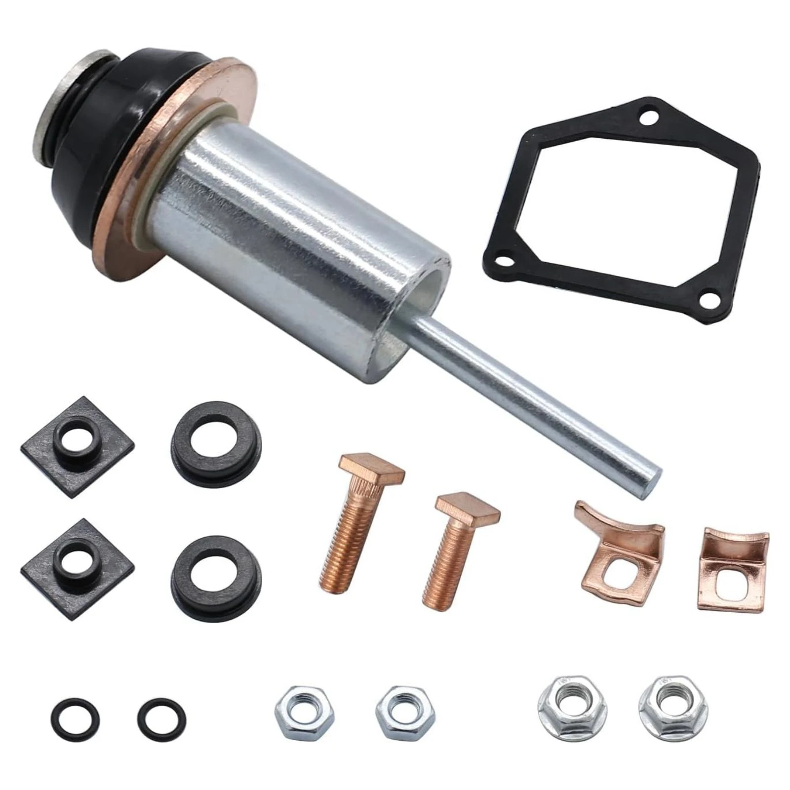 1 Set For Chrysler For Dodge Starter Solenoid Repair Rebuild Kit Plunger Contacts Set For Toyota For Honda 228000-6660 Auto Part