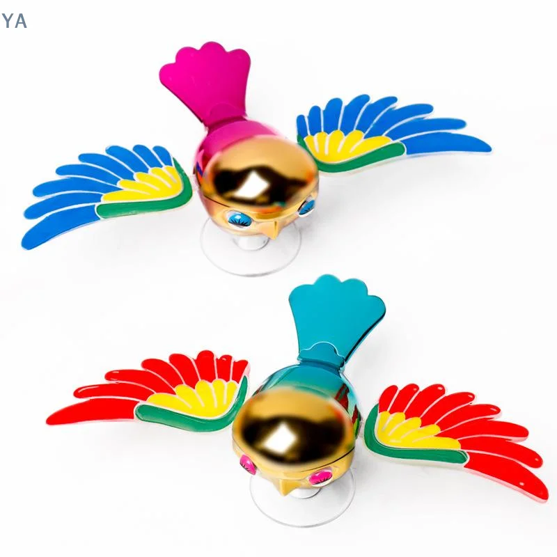 Flying Bird Car Ornament 1/2 Pack Wind Driven Colorful Exterior Car Decor for Holiday Road Trips