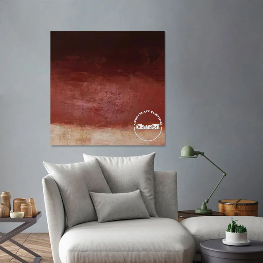 

Unframed Abstract Brown Acrylic Picture Art Design Hanmade Unframed Oil Painting Office Decoration Wall Hangings Canvas