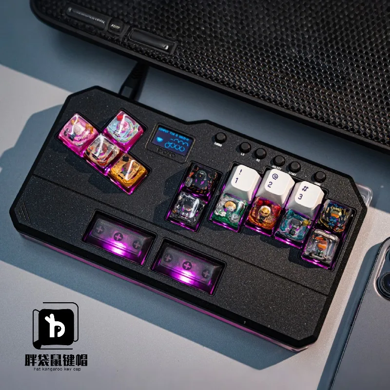 Delta Force Point Keycap Customized Resin Handmade Keycaps MX Cherry Profile Keyboard Caps for Mechanical Keyboard Accessories