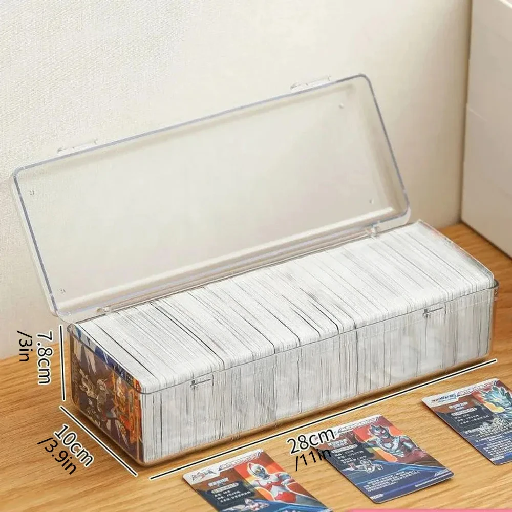1PC Card Storage Box, Star Card Transparent Card, Large Capacity Portable Game King Card, Separable with Cover Sorting Box image 3