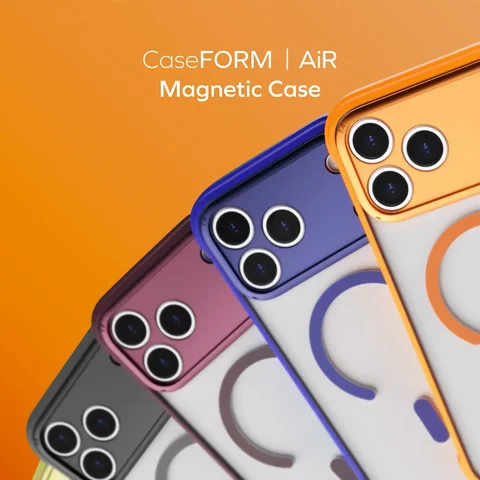 Чехол MOMAX для iPhone 17 Pro Max, магнитный, противоударный, с воздушной подушкой, прозрачная задняя панель из акрила и поликарбоната