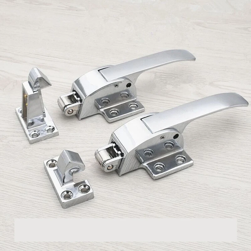 

Flat Oven Door Lock Freezer Handle Adjustable Height Door Lock Steamer Handle Convex Concave Door Lock