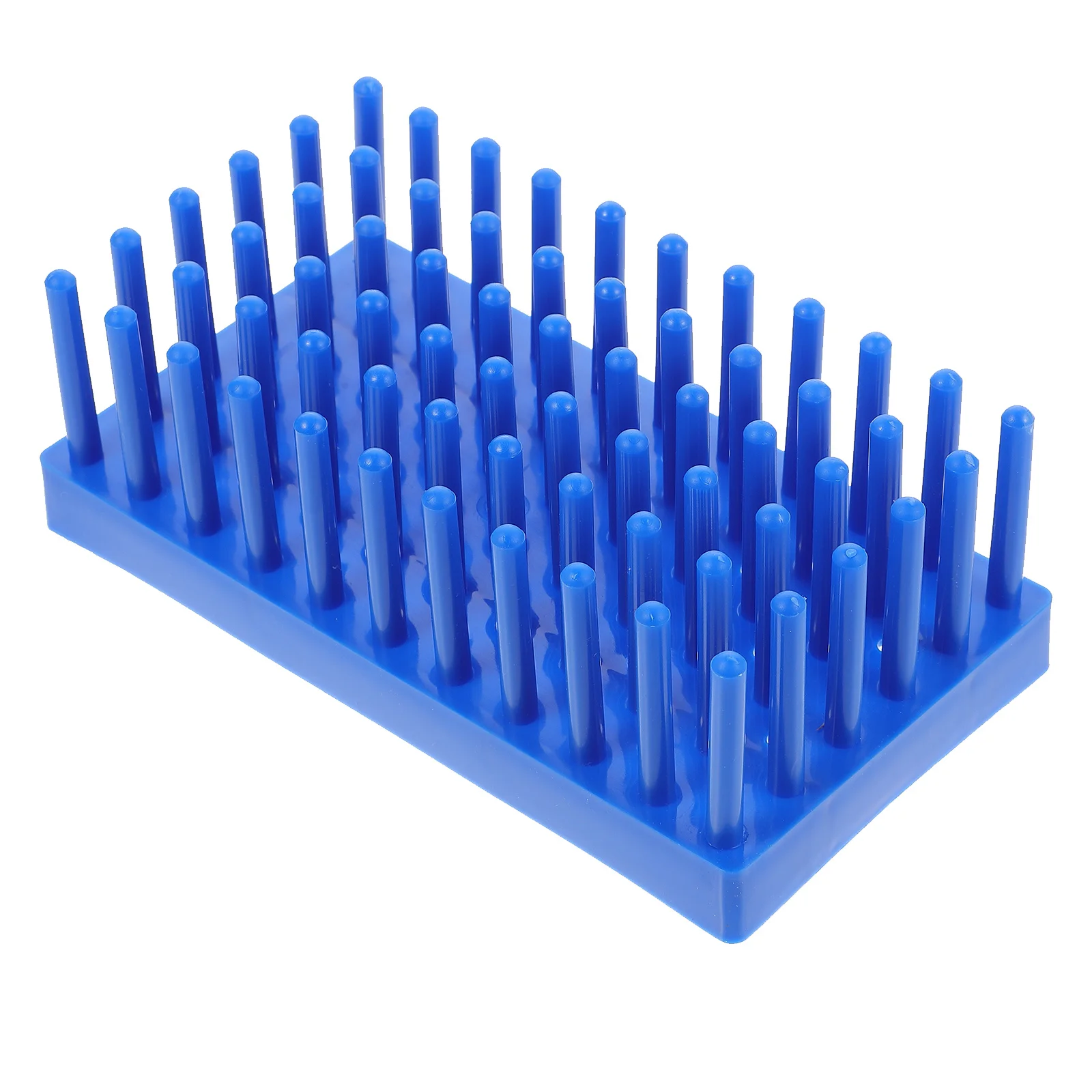 Test Tube Drying Drain Rack Blue Test Tube Rack Test Tube Stand Plastic Chemistry Tray Science Hole Drainer Plate Holes Baby