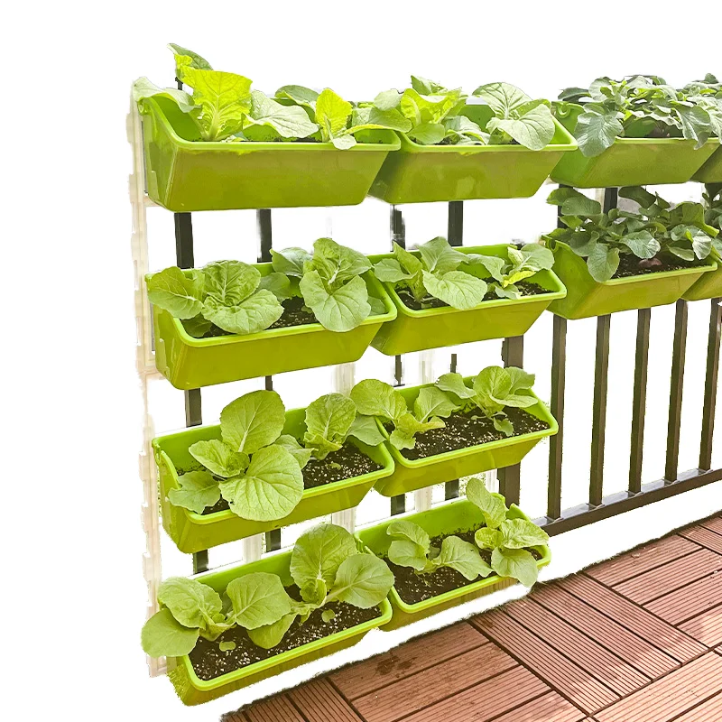 

Современные пластиковые горшки без покрытия, балконные подвесные цветочные и овощные горшки в картонной упаковке для выращивания собственного сада