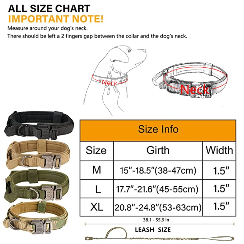 Großes Hundegeschirr und Leine-Set für Haustiere, Deutscher Schäferhund, Malinois, Trainingsweste, Hundegeschirr und Halsband-Set für alle Rassen, Hund – Detail 5