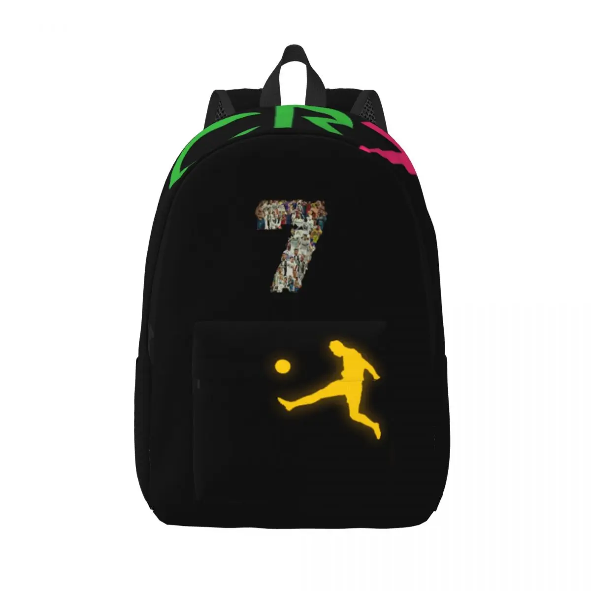 CR7-Cristiano-Ronaldo Printed Lightweight Casual Schoolbag For School, Outdoor, Shopping, Office 15.7in 17.7in