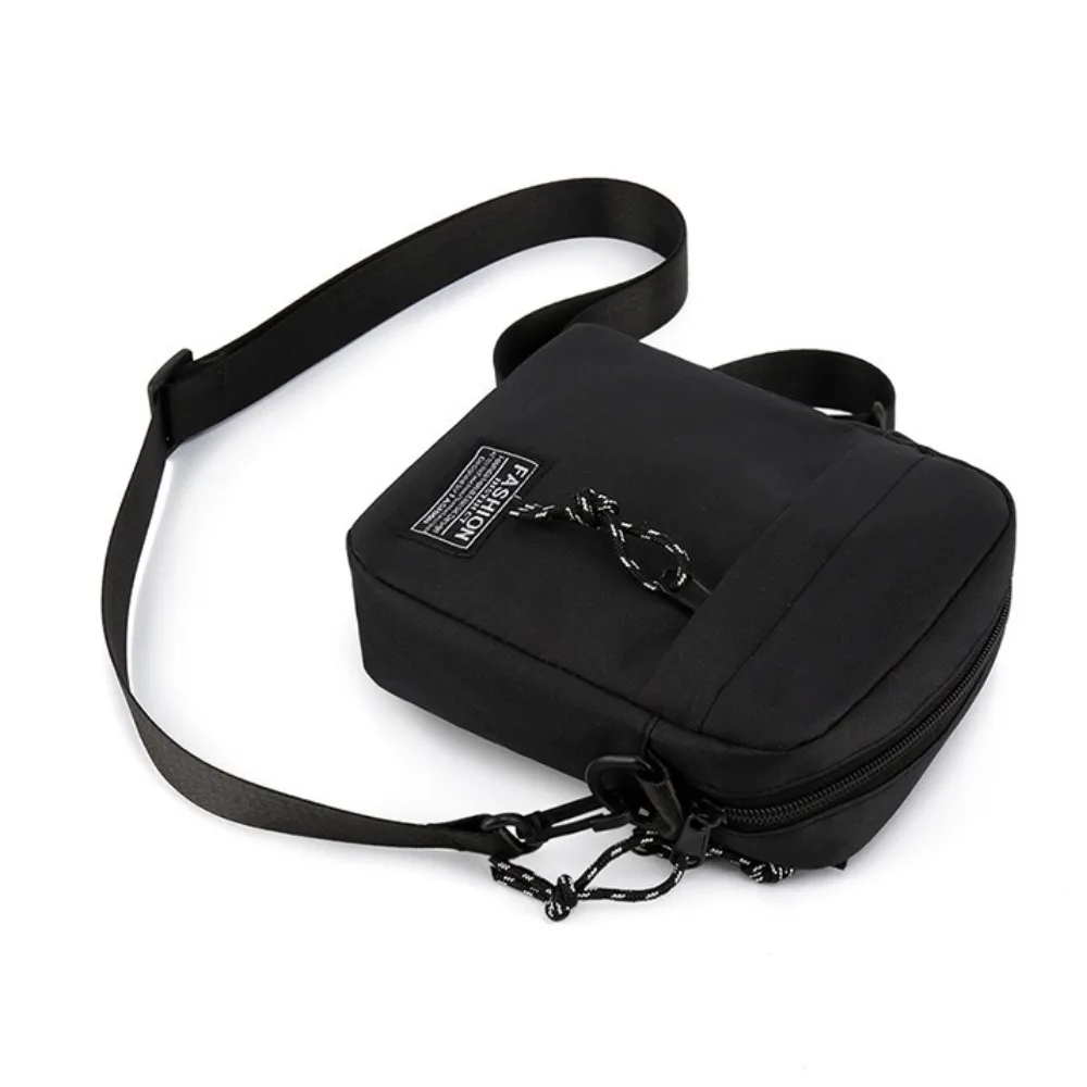 حقائب كتف عصرية متعددة الوظائف للرجال من القماش حقيبة الهاتف المحمول حقيبة رياضية كاجوال مربعة حقيبة كروس صغيرة خفيفة الوزن