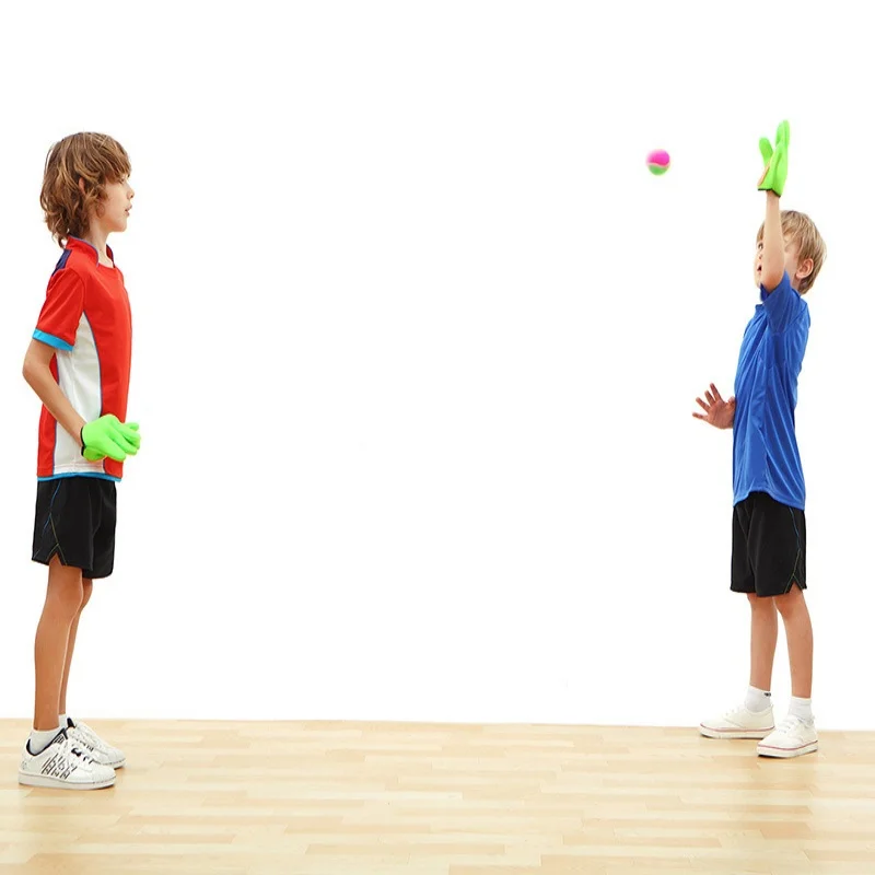 Juego de Pelota adhesiva con ventosa para niños, juego de pelota de captura para deportes al aire libre, juguetes interactivos para padres e hijos, fiesta al aire libre