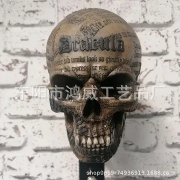 Motorcycle Helmet Skull Holder Black Skull Motorcycle Helmet Accessory