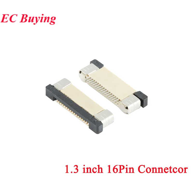 Tela OLED de 1,3 polegadas 1.3 "12864, módulo de exibição LCD LED 128x64 SH1106 SPI/I2C Interface paralela Branco/Azul 16 pinos/30 pinos Conector