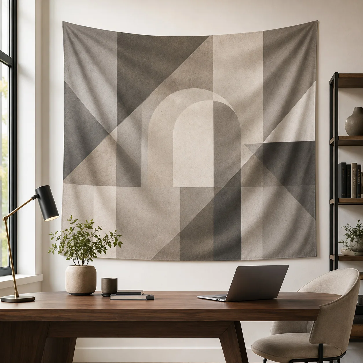 Minimalist Architecture Tapestry Wall Hanging Modern Geometric Aesthetic Room Decor Nordic Bedroom