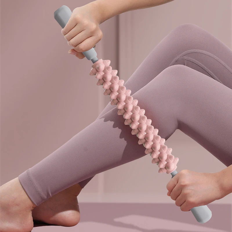 ‌‌Yoga Massage Roller - Leg Muscle Relaxation Tool for Calf Thigh Portable Stretching Roller to Relieve Pain Improve Flexibili