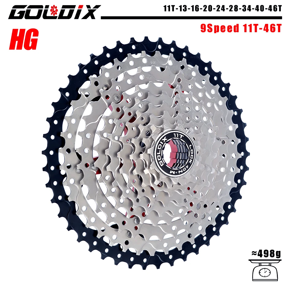 GOLDIX MTB Cassette 8/9/10/11/12 Speed 36/40/42/46/50/52T K7