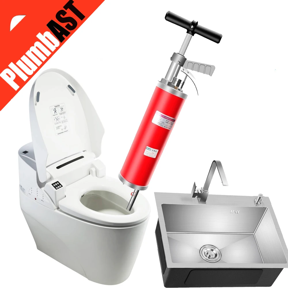 

Toilet dredge pneumatic type pipeline speed pass device household stab artifact high pressure air flush type