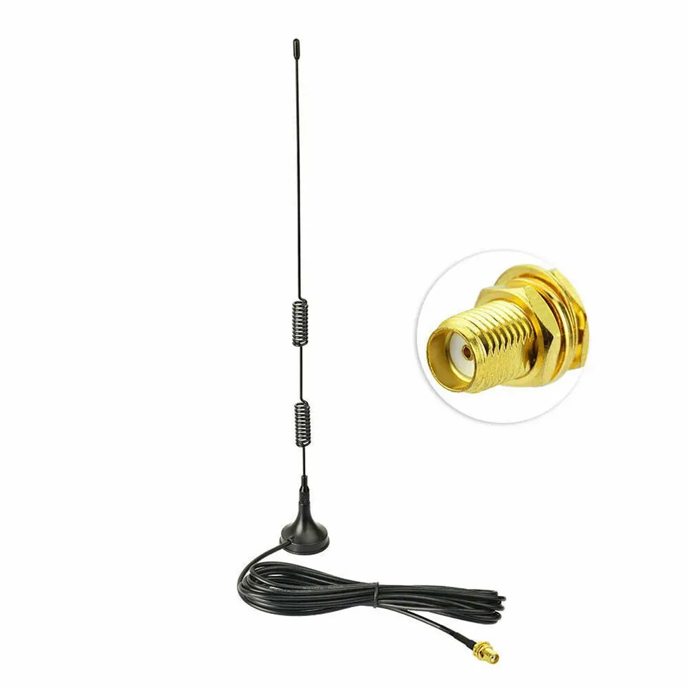 

Amateur Radio Antenna With Strong Magnetic Base -20°С ~ +80°С Omnidirectional 3 Meters RG174 Coaxial Cable Black