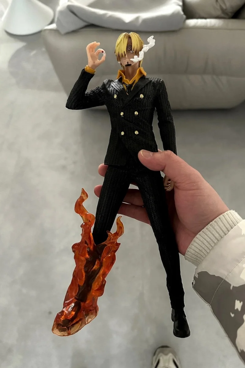 33cm New One Piece Anime Figure Sanji Action Figure Vinsmoke Sanji Figma Model Toy GK Statue PVC Decorative Collector Doll Gift