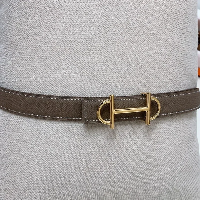 Ceinture en cuir avec imprimé l'hypothèse de main pour femme, garniture de taille, denim, classique, simple, haute qualité, accessoires positifs, 2.4