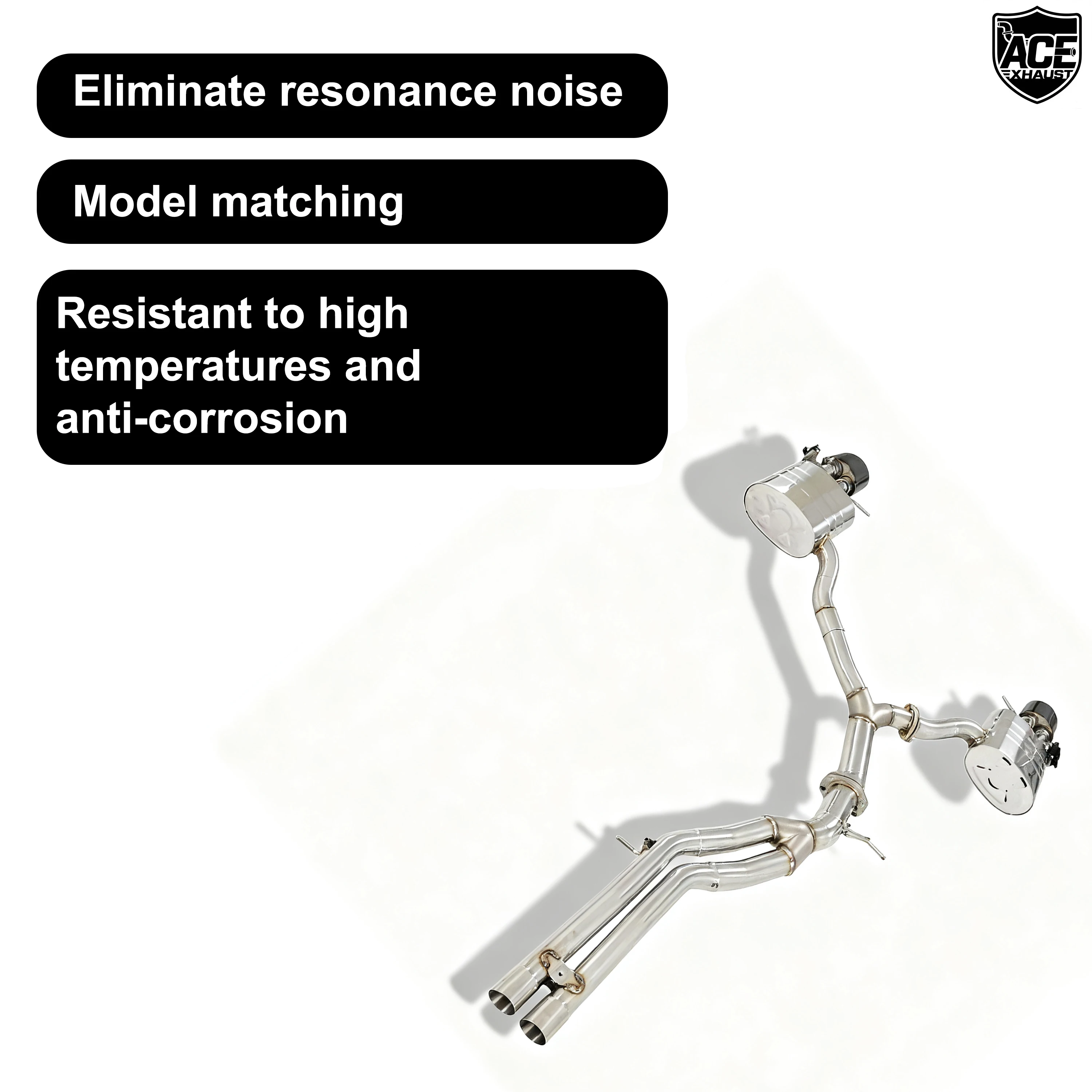 ACE Klappenauspuff für Audi RS4 RS5 B9 2.9T Valvetronic Catback Hochwertige SUS304 Auspuffanlage mit Fernbedienung – Detail 7