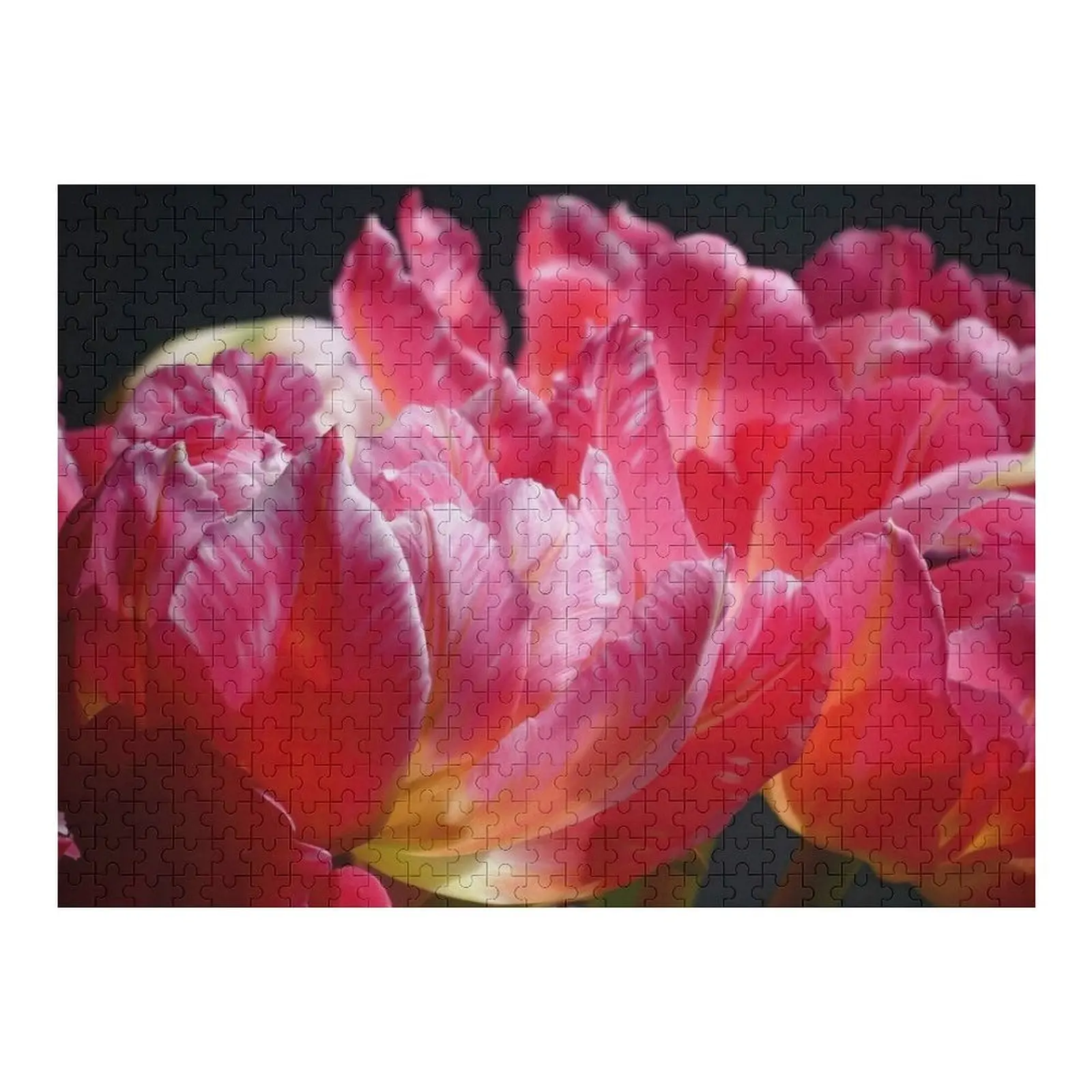 

Розовый попугай-тюльпаны крупным планом VI, головоломка, персонализированный детский предмет, индивидуальные подарки для детей, персонализированные подарки-головоломки