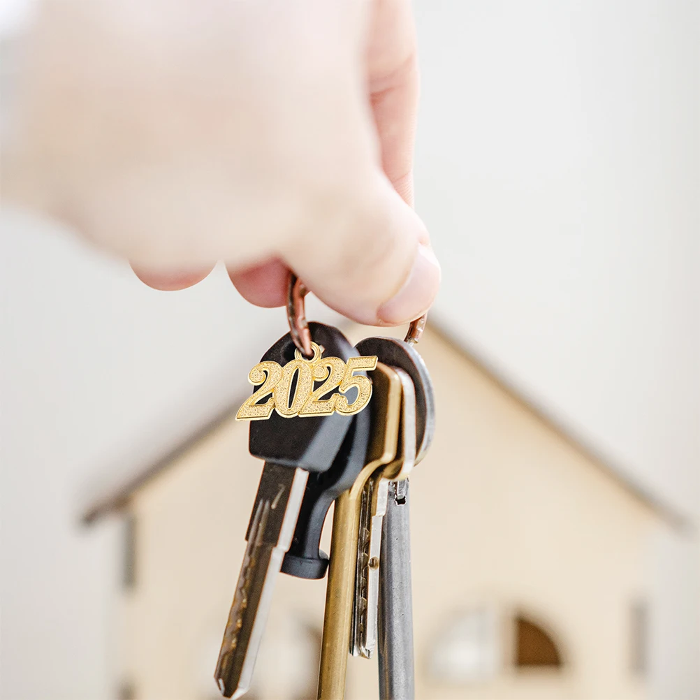 

100Pcs Number Pendant 2025 Graduation Charms Alloy DIY Crafts Jewelry Making Accessories Bracelet Necklace Keychain