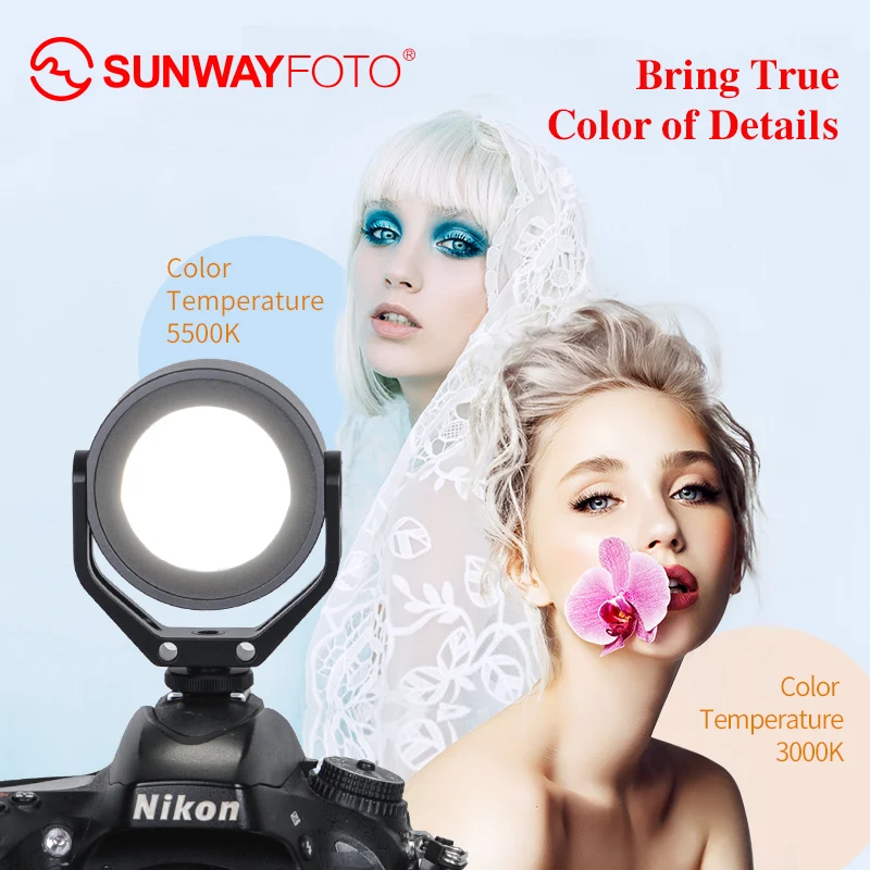 SUNWAYFOTO FL-54 MB-01 LED Camera Photo Video Studio Light Photography Lighting Youtube Fotografia Led Photo Light Outdoor Video