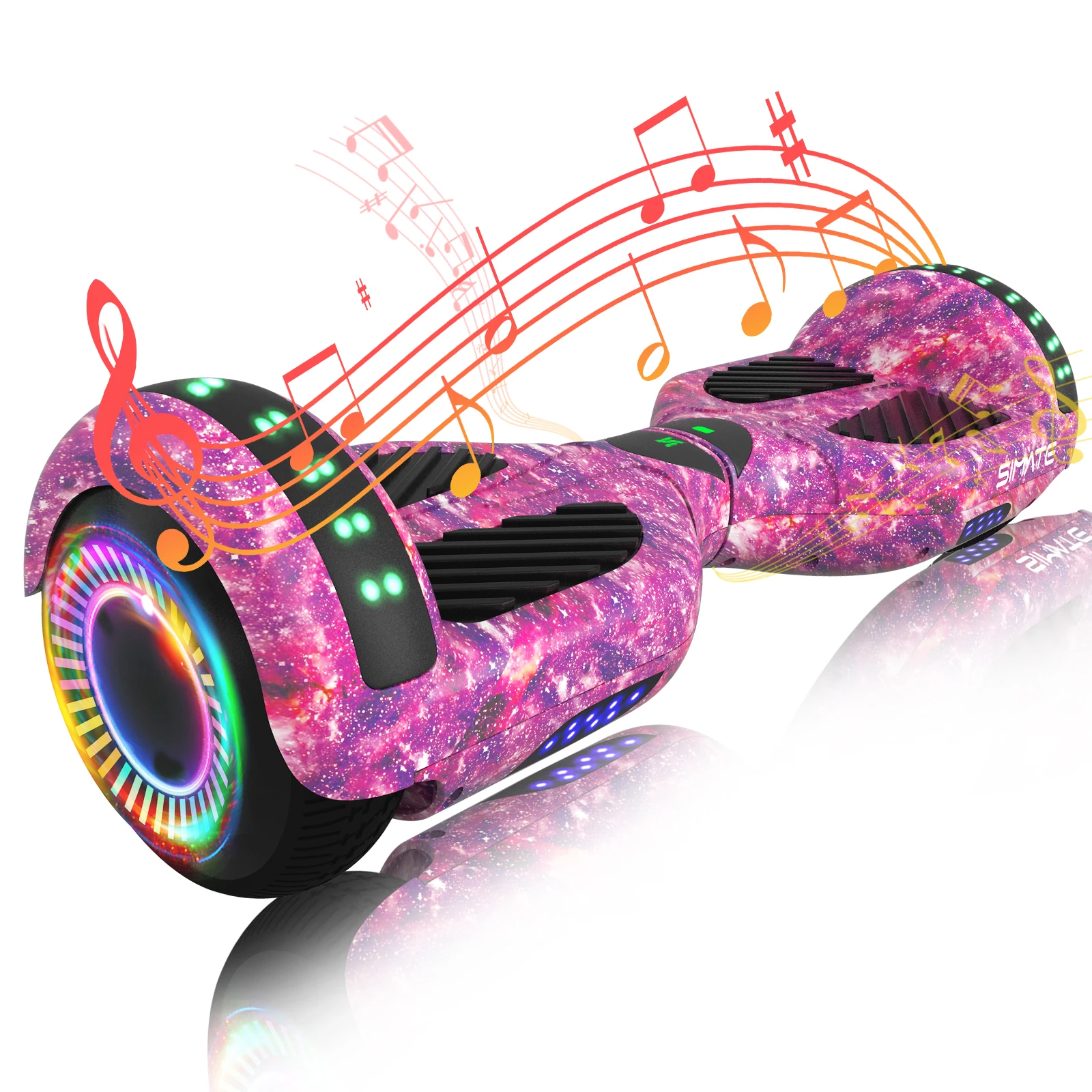 

6.5 inch All Terrain Off Road Hoverboard with Bluetooth Speakers and LED Lights, UL2272 Certified Self Balancing Scooter