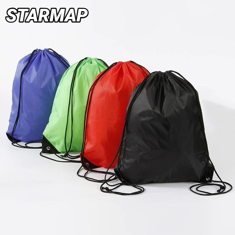 Waterproof Foldable Gym Bag Bundle Pocket Drawstring Fitness Backpack Shop Hiking Camping Swimming Men Women Sports Bags Unisex