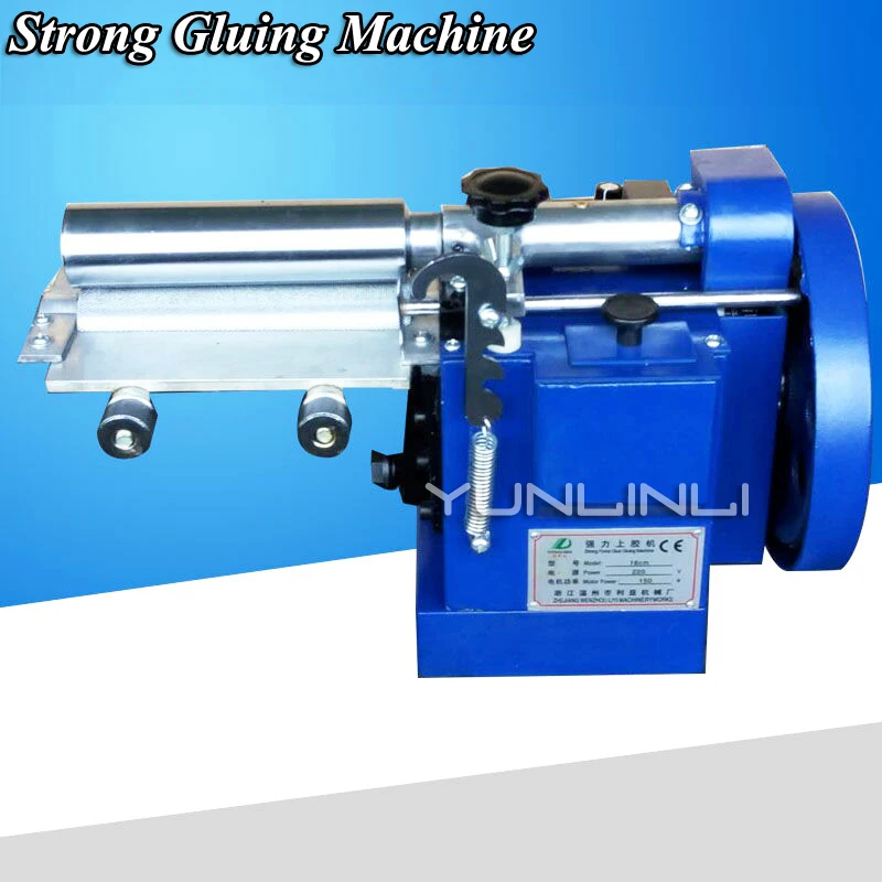 160mm Automatic Gluing Machine Yellow Rubber Petrol Rubber Roller On Plastic Machine Use For Surface Coating With Glue