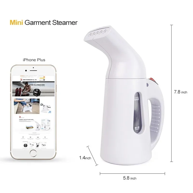 Portable Travel Garment Steamer 180ml  Fast Heat-up Powerful Garment Clothes Steamer for Travel