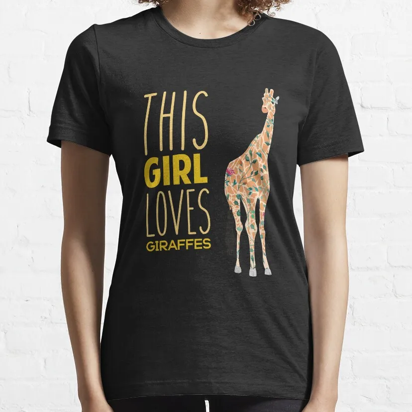 

This Girl Loves Giraffes Cool Animal Giraffe T-Shirt womans clothing womens graphic t shirts